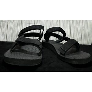 Teva‎ Women's Flatform Universal Platform Y2K Inspire Black Sandal Various Sz8